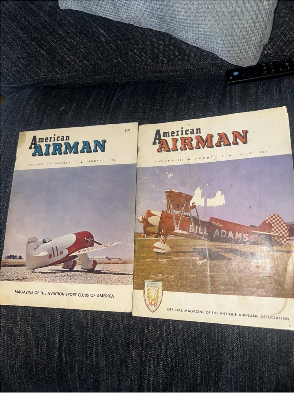 American Airman Magazine January 1961 July 1960 Antique Airplane Association